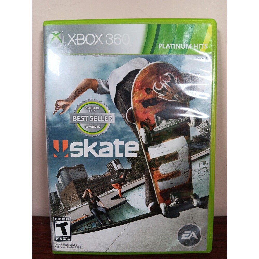 Skate 3 XBox 360 Platinum Hits Rated T 2010 EUC
